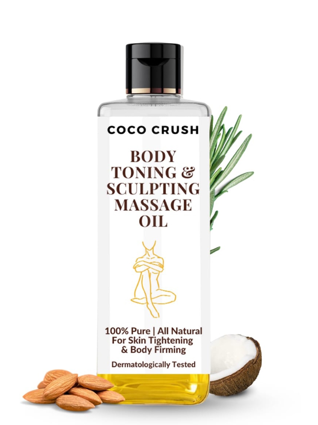 

Coco Crush Body Toning & Sculpting Massage Oil - 100ml, Yellow