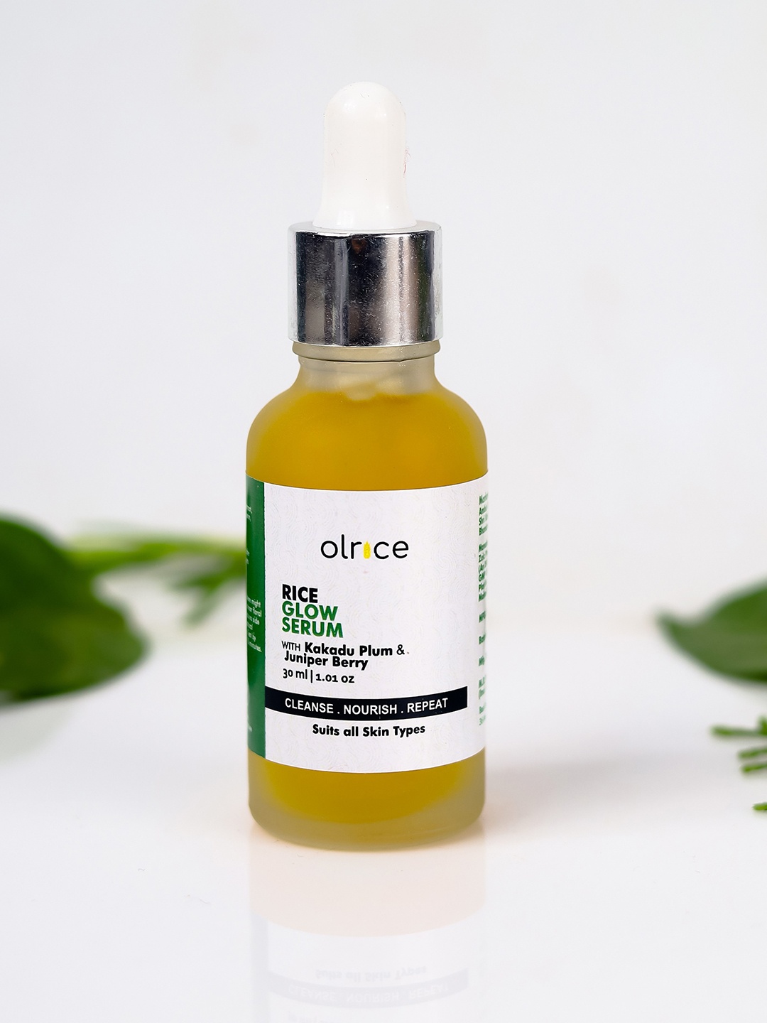 

OLRICE Rice Glow Serum With Kakadu Plum & Juniper Berry 30 ml, Yellow