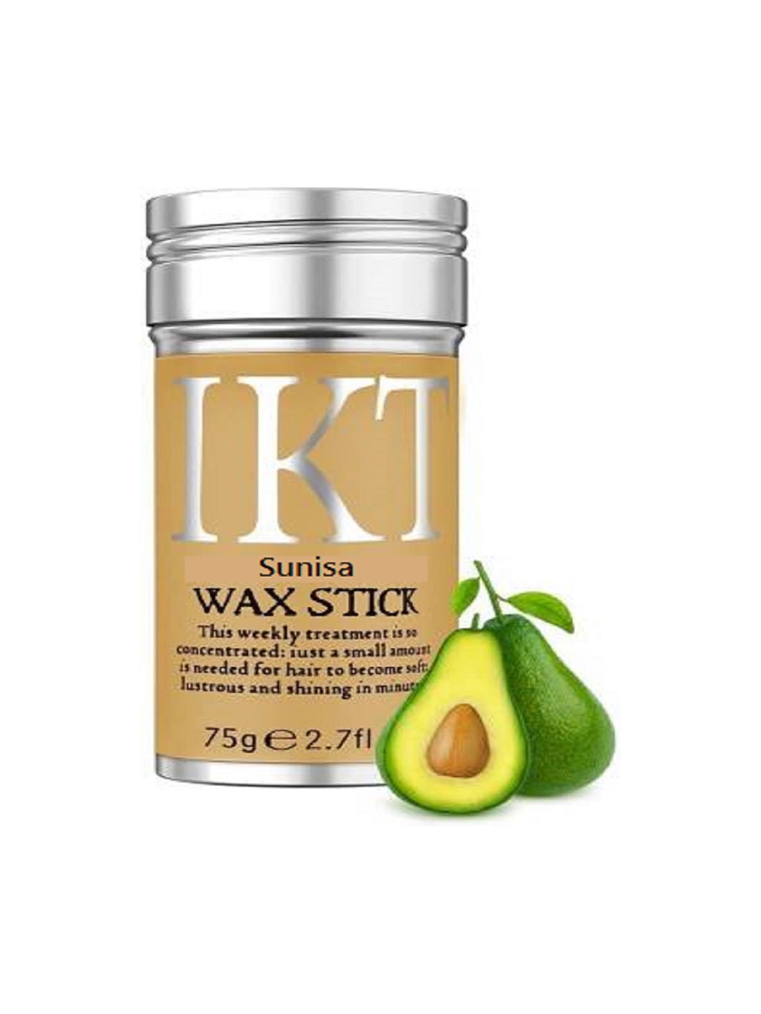 

SUNISA IKT Hair Wax Stick With Beeswax & Vitamin E 75 g, Transparent