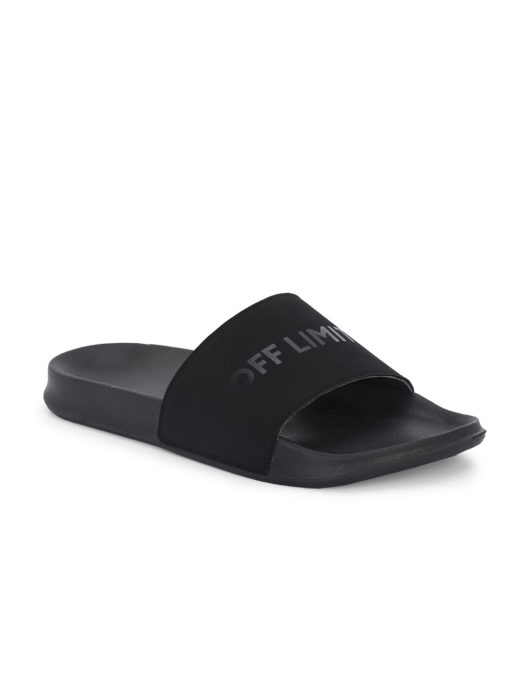 

OFF LIMITS Men Printed Sliders, Black