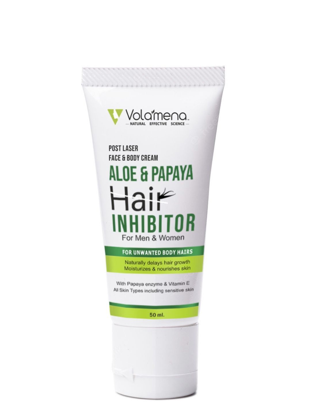 

Volamena Aloevera & Papaya Hair Inhibitor- 50ml, White