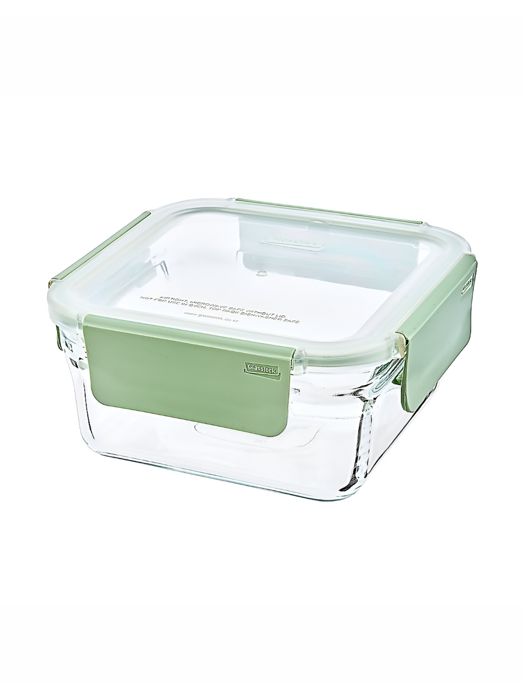 

Glasslock Transparent Glass Microwave Safe Square Fridge Container