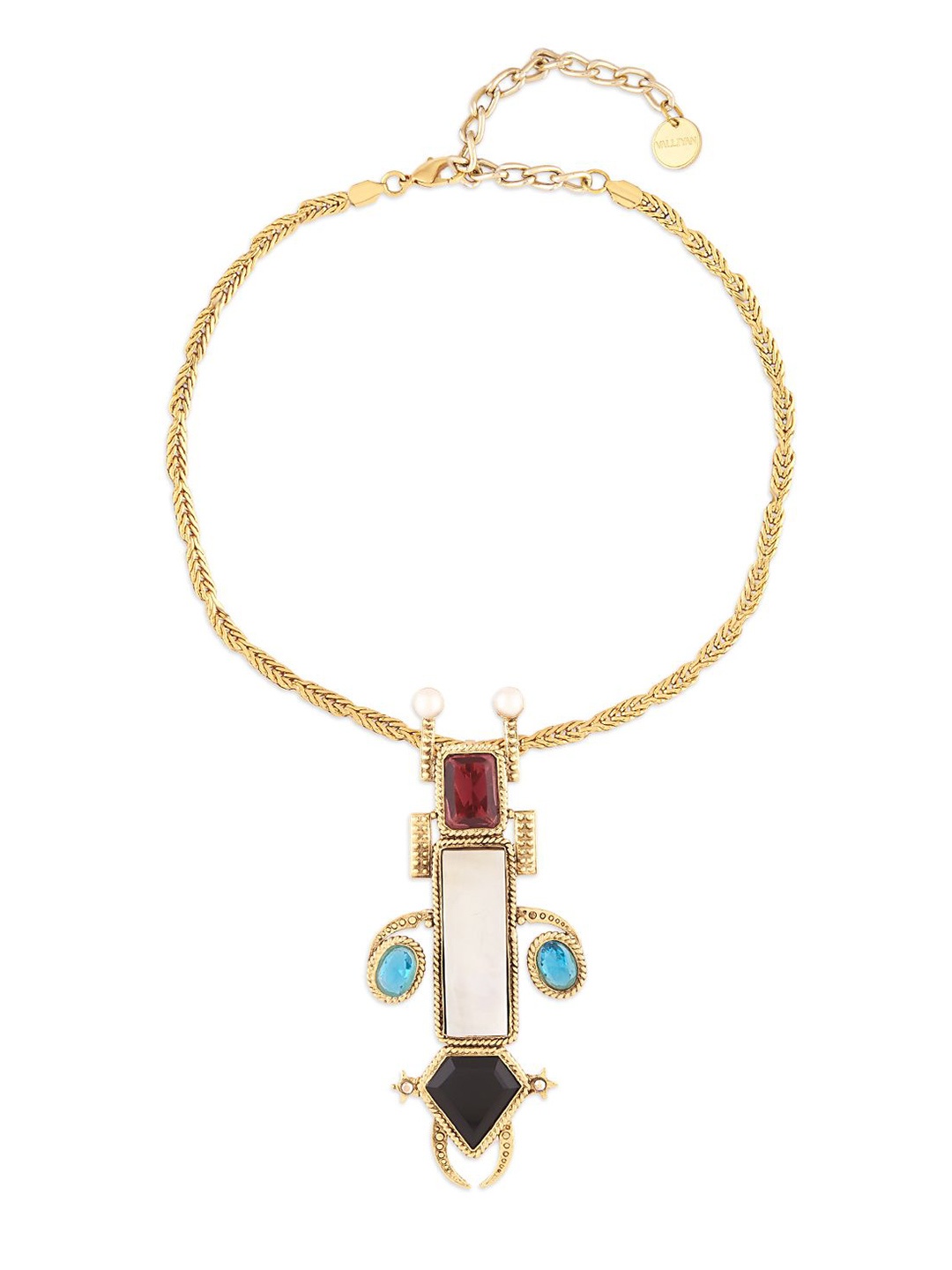 

VALLIYAN BY NITYA Brass Gold-Plated Necklace