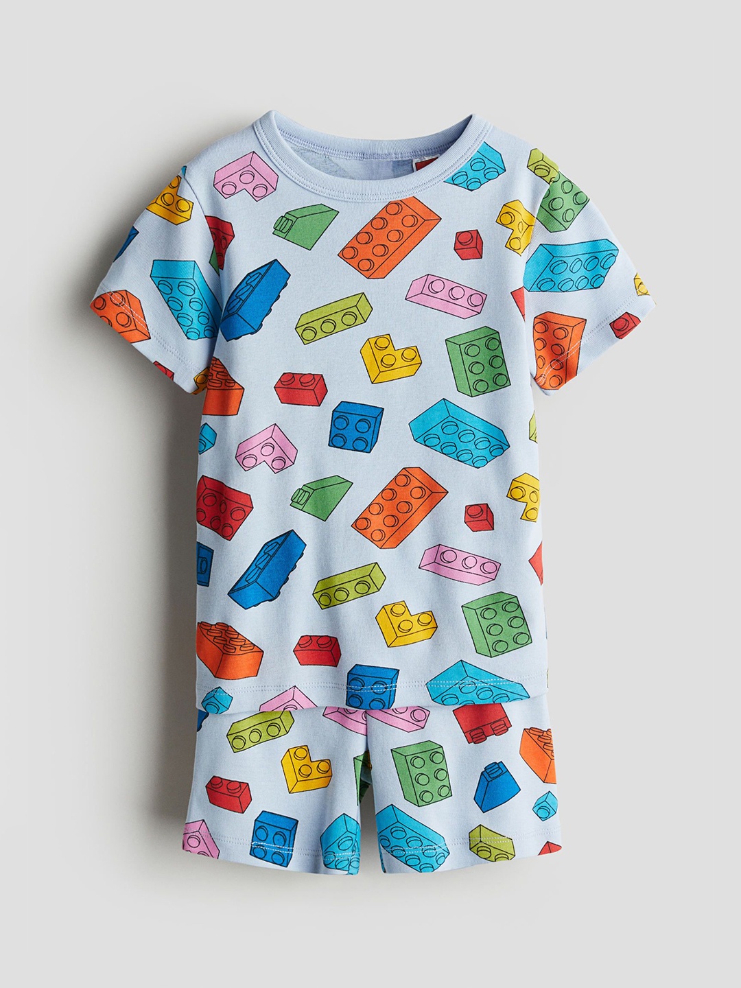 

H&M Infant Boys Printed Pure Cotton Pyjamas, Blue