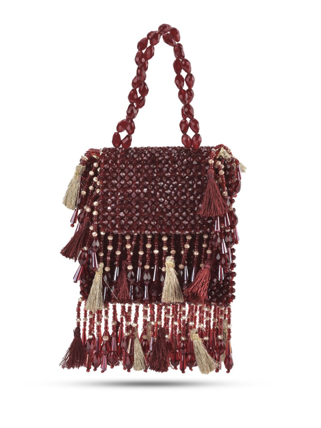 

Forever Noor Suede Swagger Sling Bag with Fringed, Red