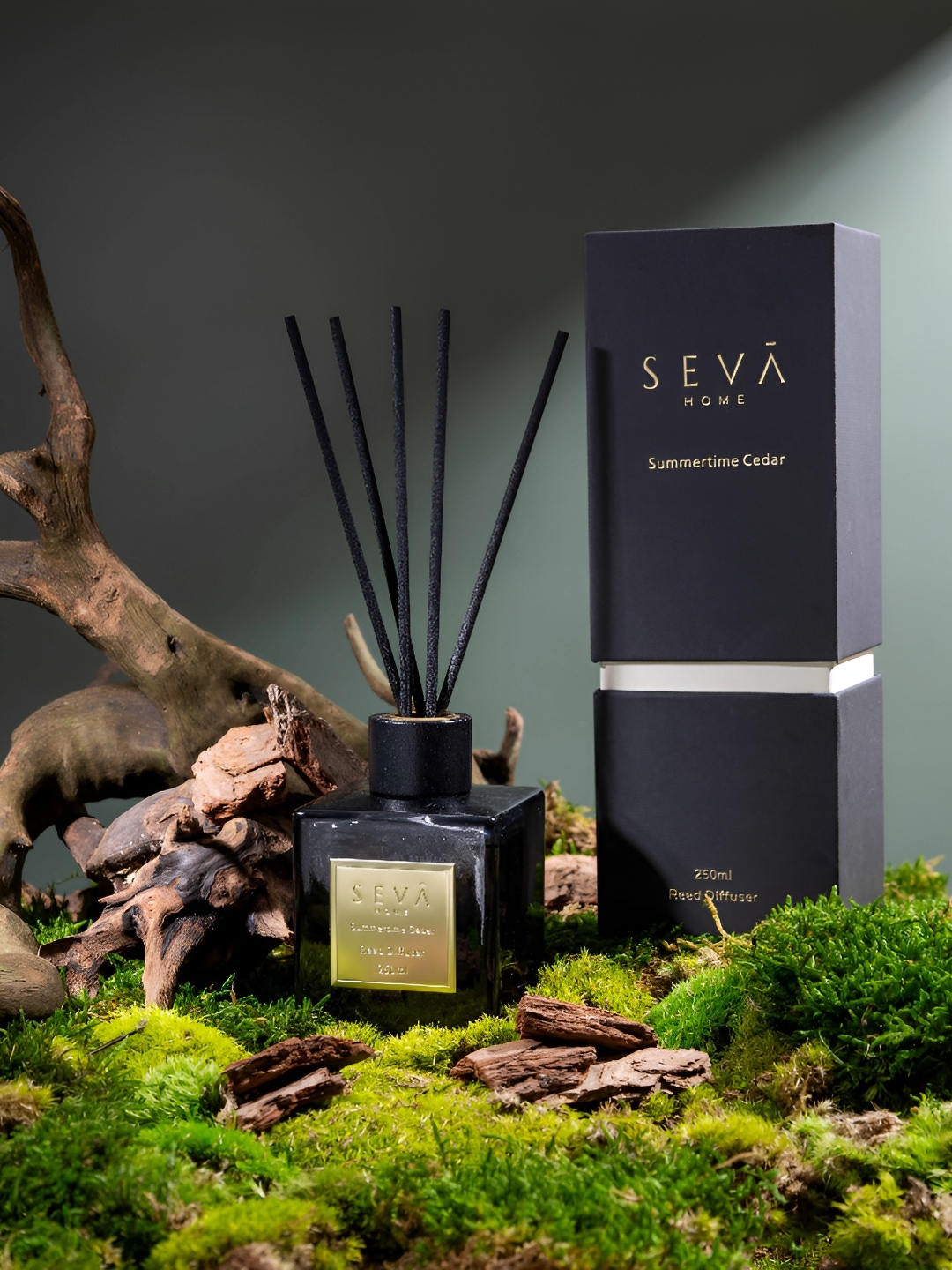 

Seva Home Signature Black Summertime Cedar Reed Diffuser- 250 ml