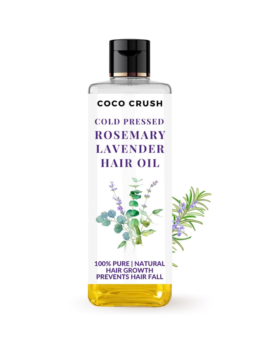 

Coco Crush Cold Pressed Rosemary Lavender Hair Oil 100 ml, Transparent