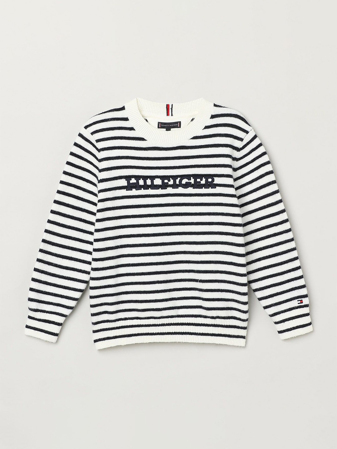 

Tommy Hilfiger Boys Striped Pullover, Blue