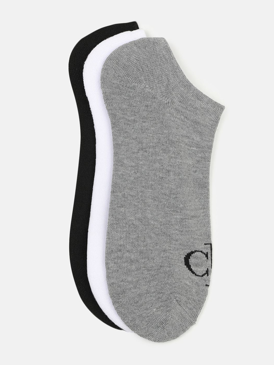 

Calvin Klein Men Solid Pack Of 3 Ankle Length Socks, Black