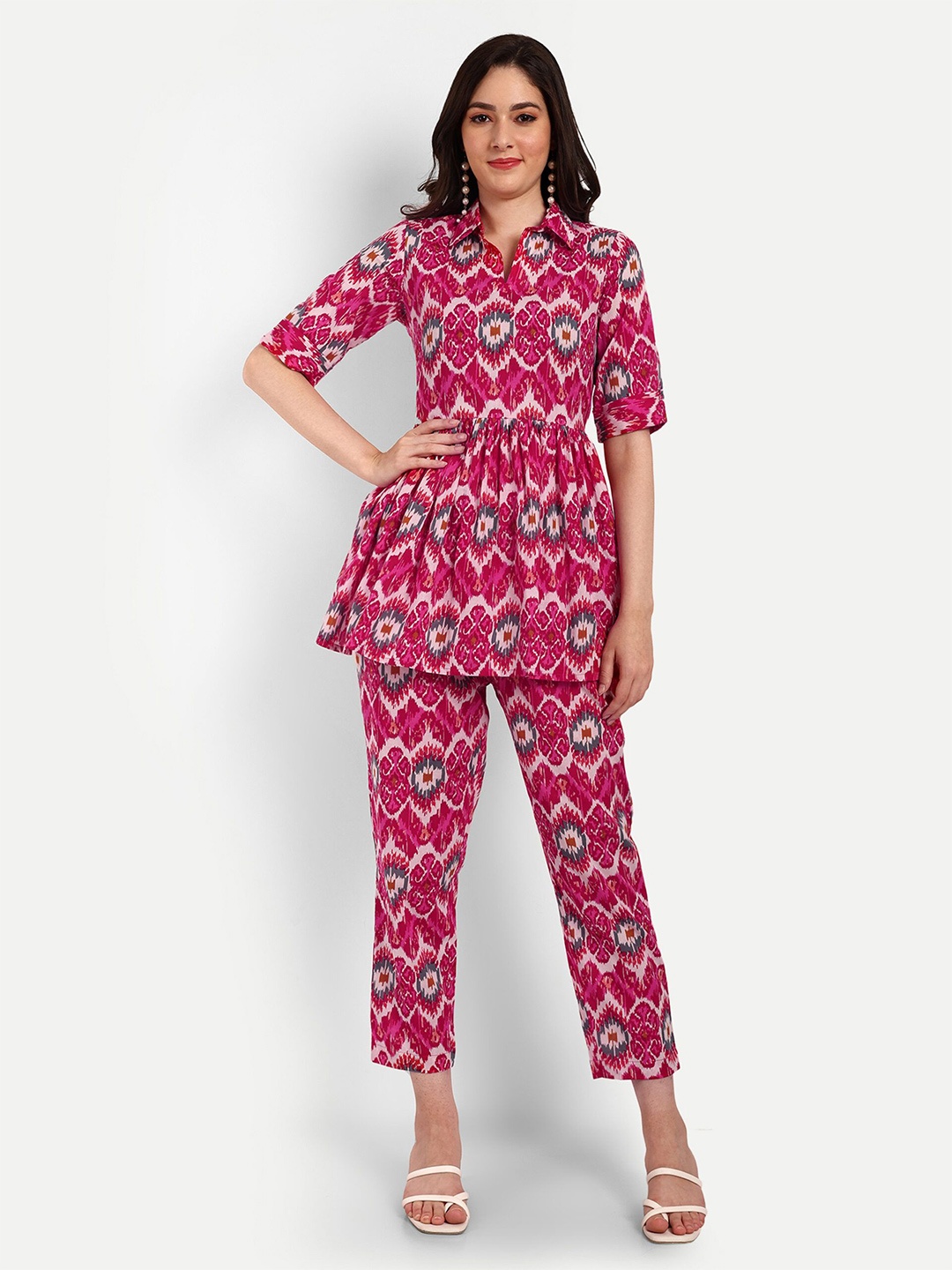 

Serenita Printed Jumpsuit, Pink