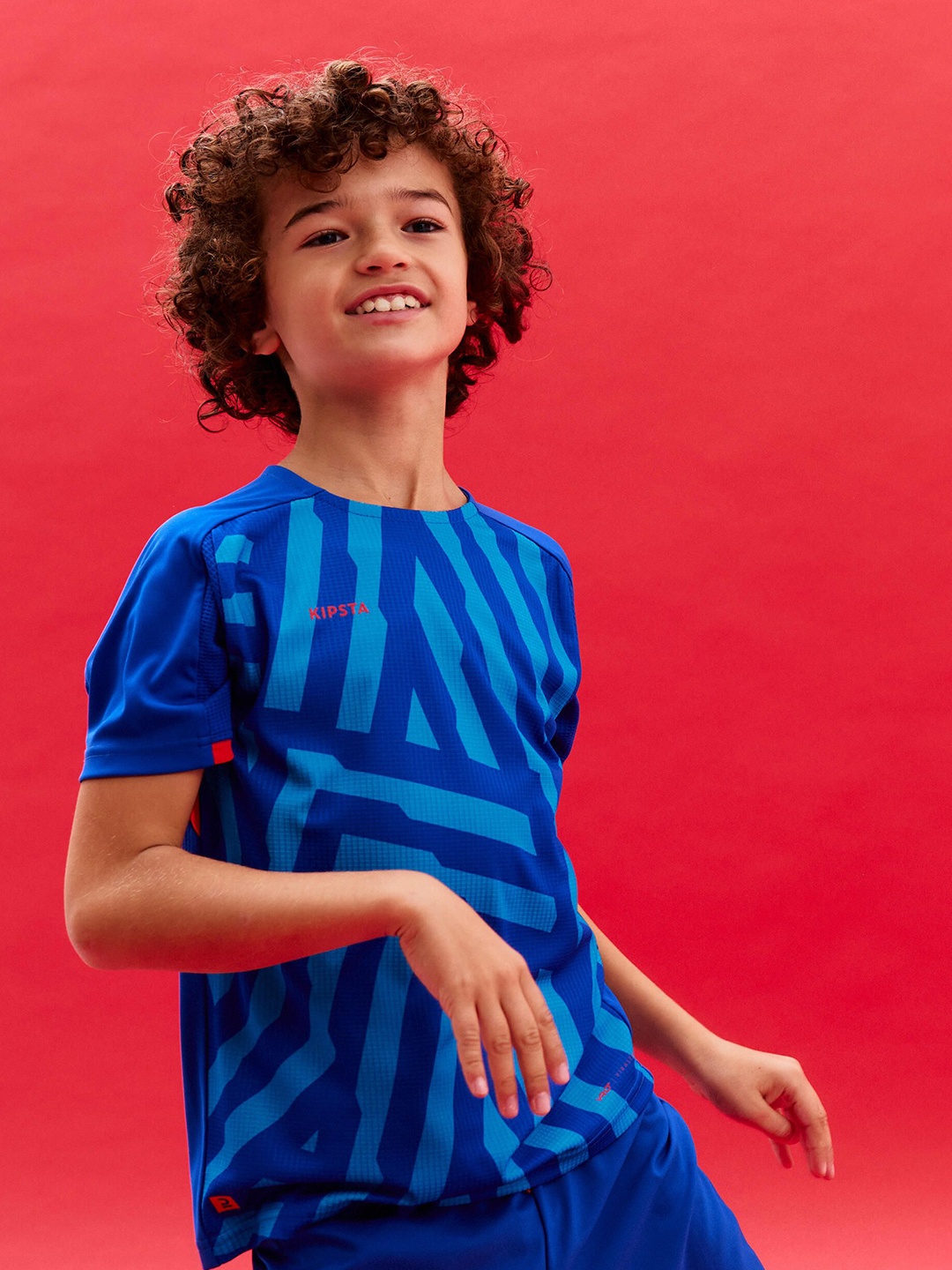 

Kipsta By Decathlon Abstarct Printed Tshirts, Blue