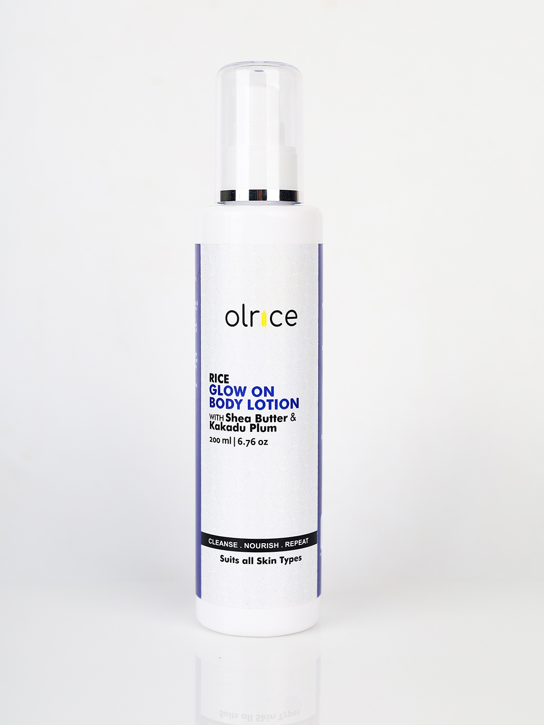 

OLRICE Rice Glow On Body Lotion With Shea Butter & Kakadu Plum-200ml, White