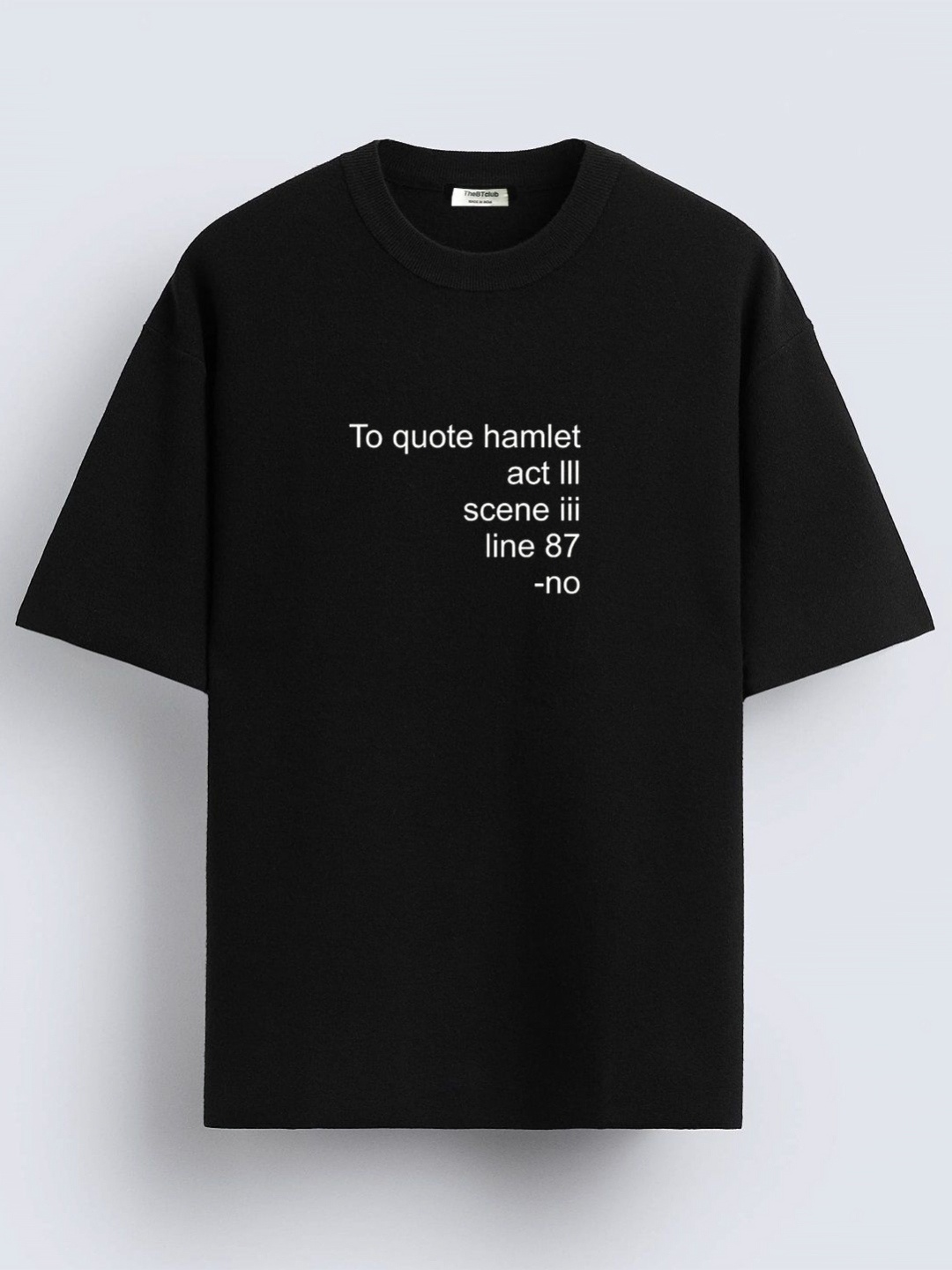 

TheBTclub Men Printed Drop-Shoulder Sleeves Activchill T-shirt, Black