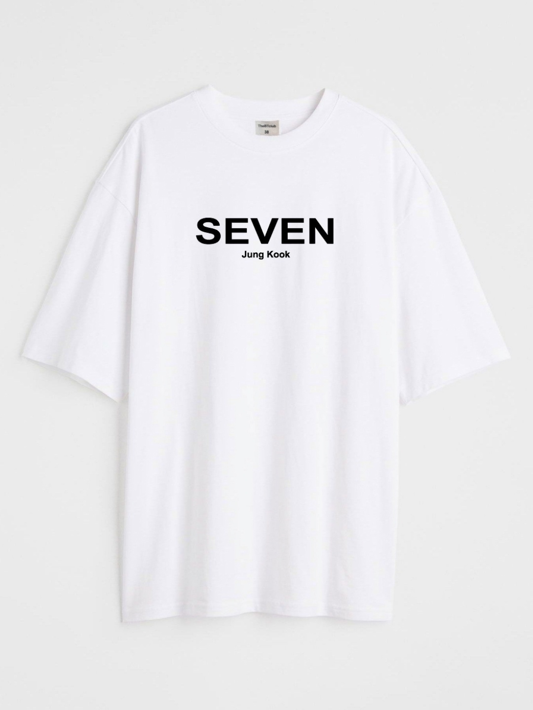 

TheBTclub Men Activchill Typography Printed Round Neck Cotton Oversized T-shirt, White