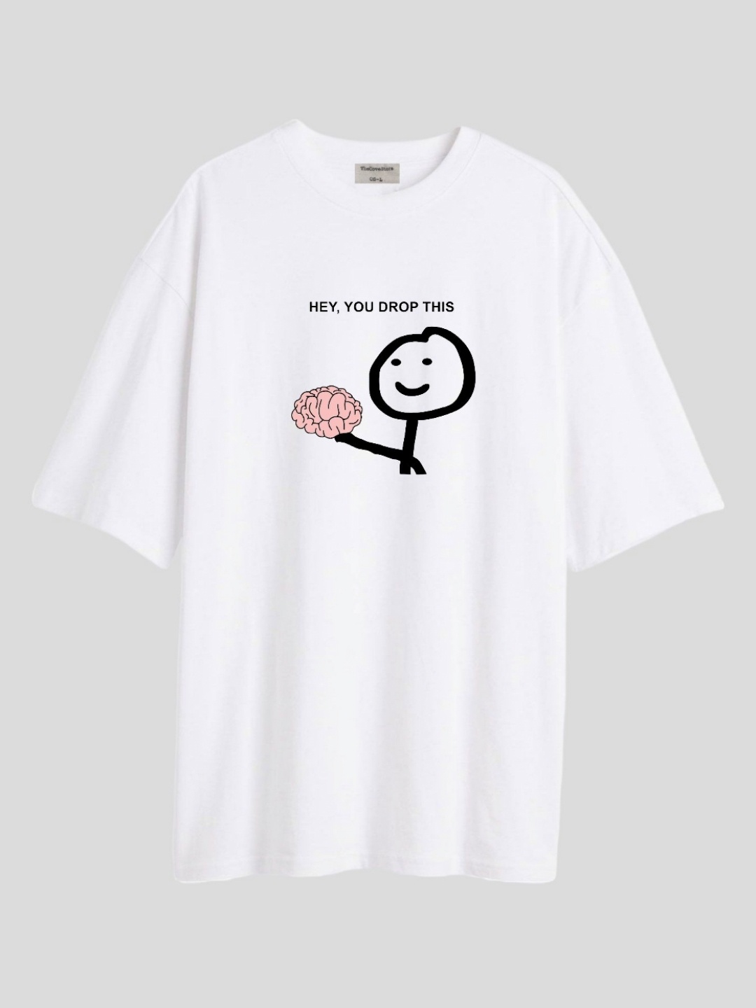 

TheBTclub Men Printed Drop-Shoulder Sleeves Activchill T-shirt, White