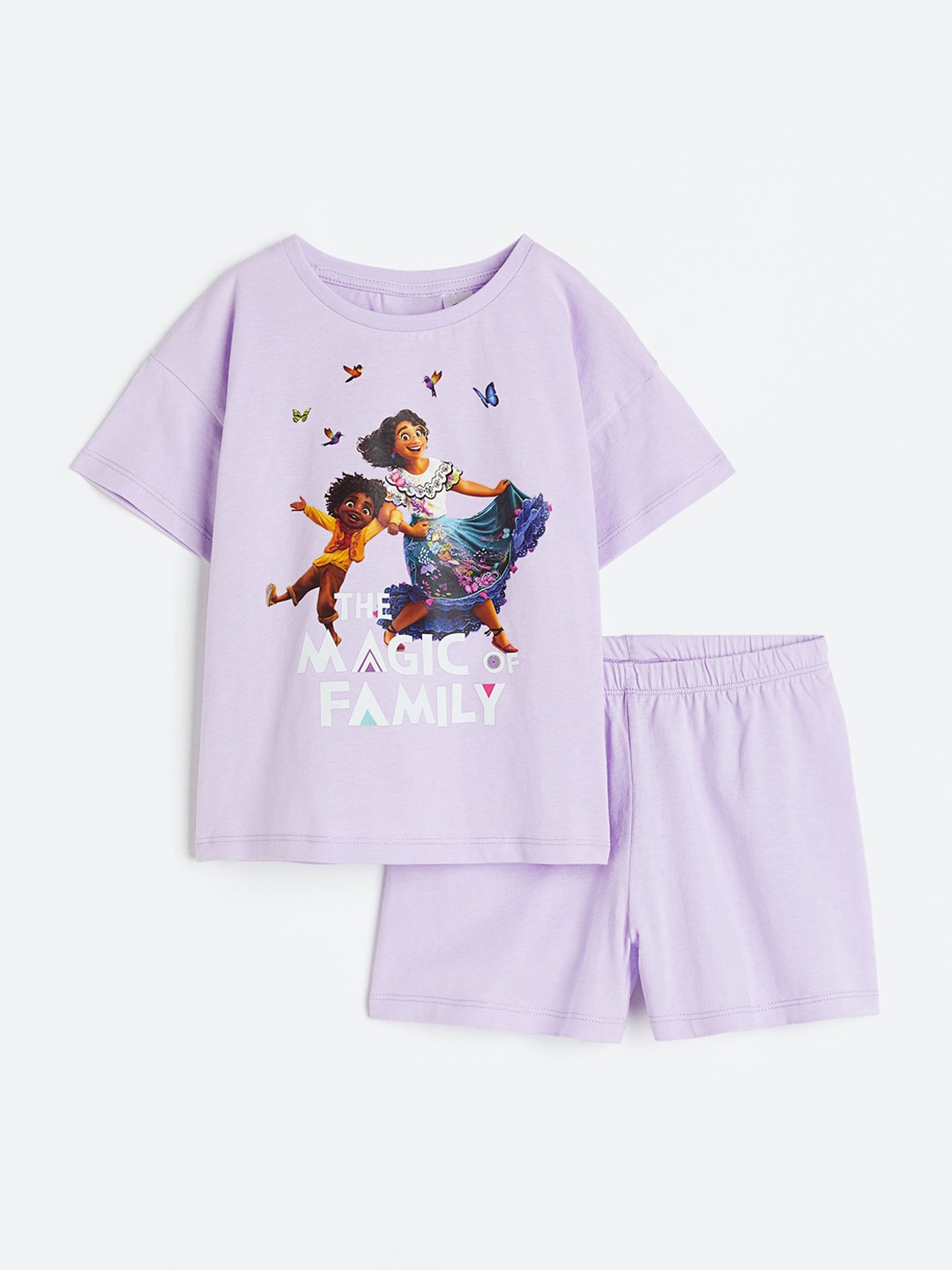

H&M Infant Girls Printed Cotton Jersey Pyjamas, Purple