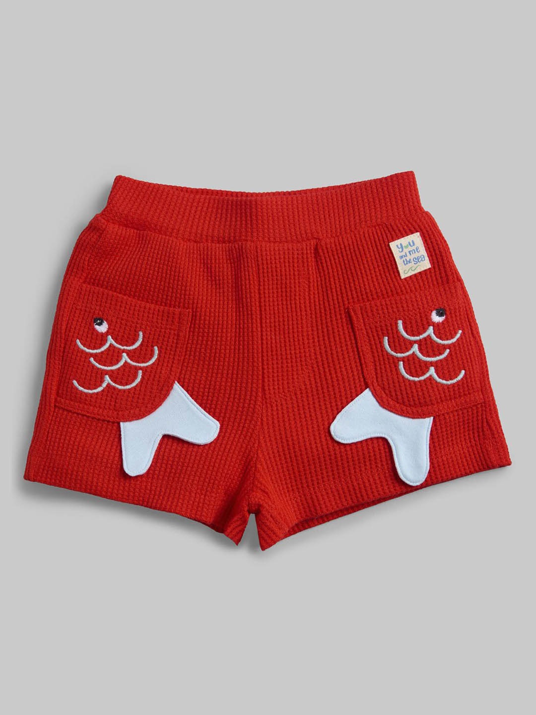 

Ed-a-Mamma Baby Boys Graphic Printed Shorts, Red