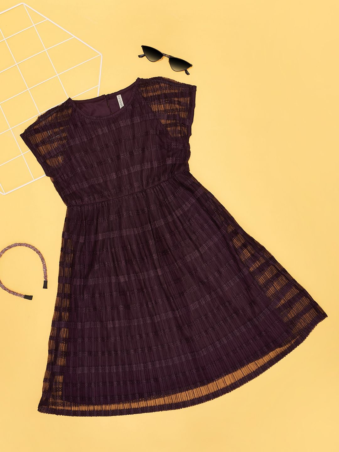 

Pantaloons Junior Fit & Flare Women Dress, Purple