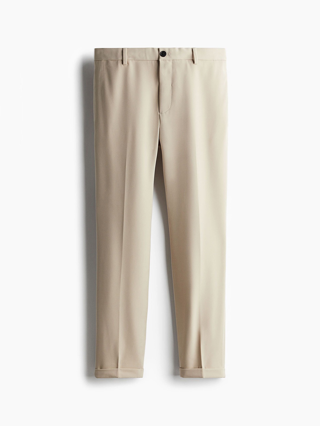 

H&M Slim Fit Tailored Trousers, Beige