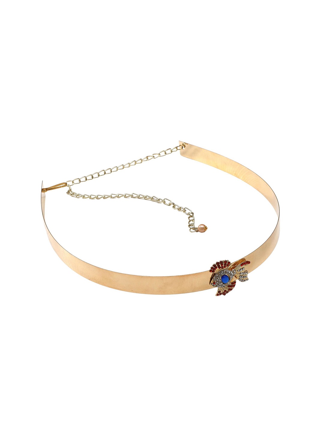 

Fabme Adjustable Metal Saree Belt, Gold