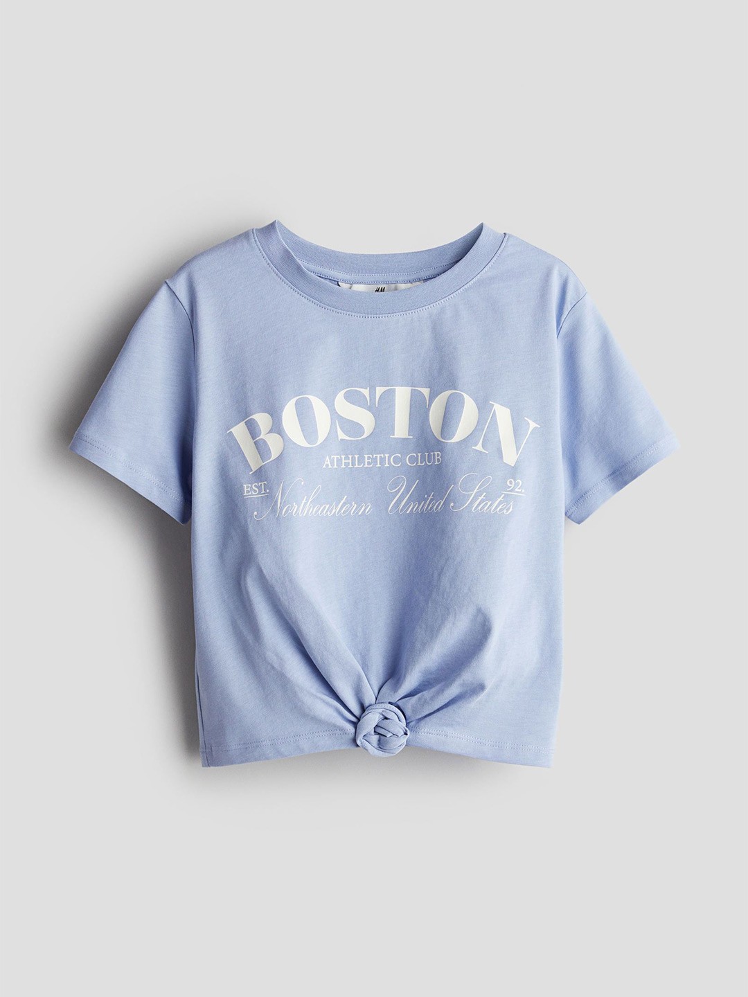 

H&M Girls Knot Detail T-Shirts, Blue