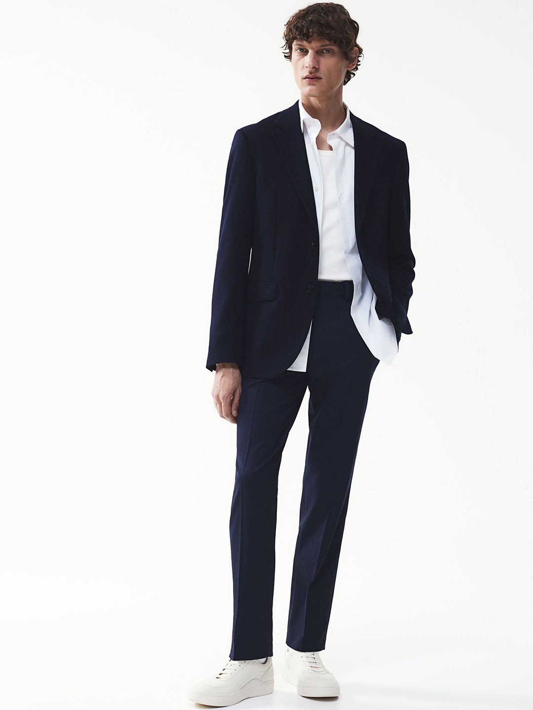 

H&M Men Suit Trousers, Blue