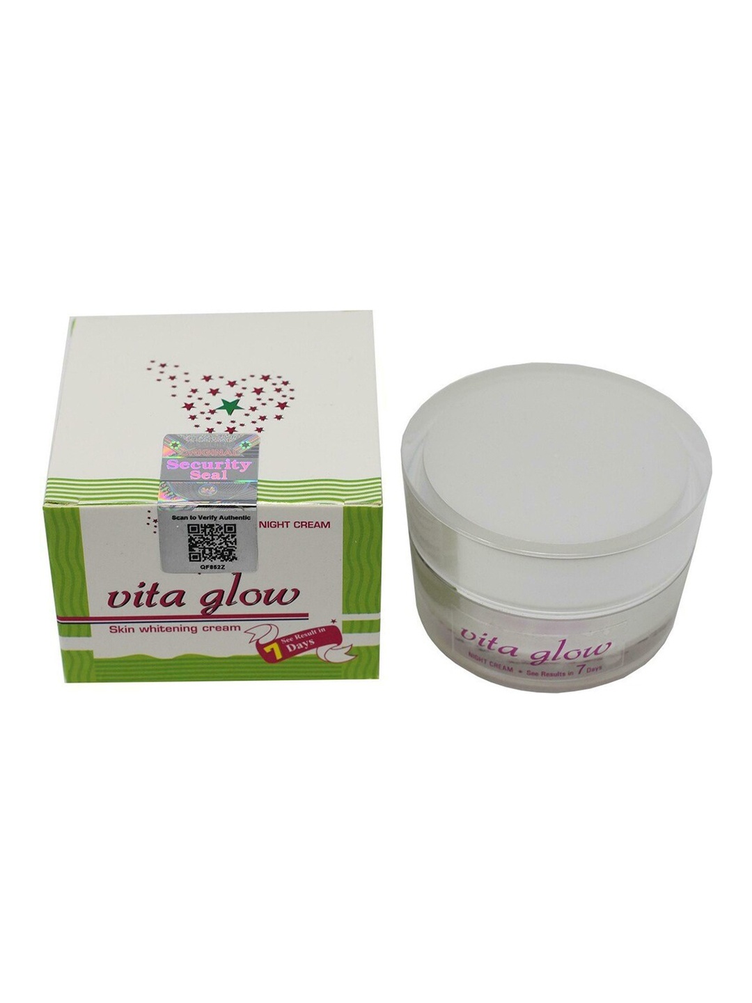 

VITA GLOW Skin Whitening Cream With Glutathione-30g, White