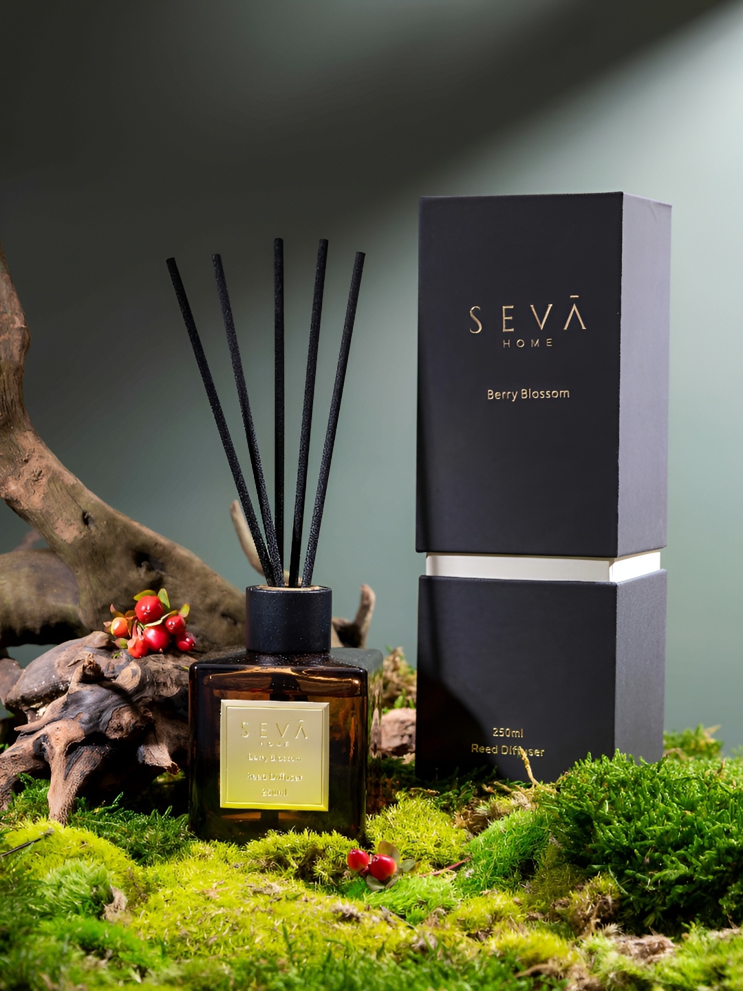 

Seva Home Signature Coffee Brown Berry Blossom Reed Diffuser- 250 ml
