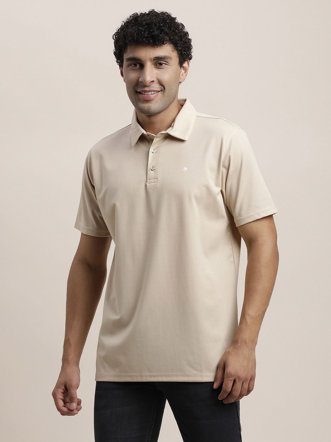 

Turtle Men Solid Polo Collar Cotton Slim Fit T-shirt, Grey