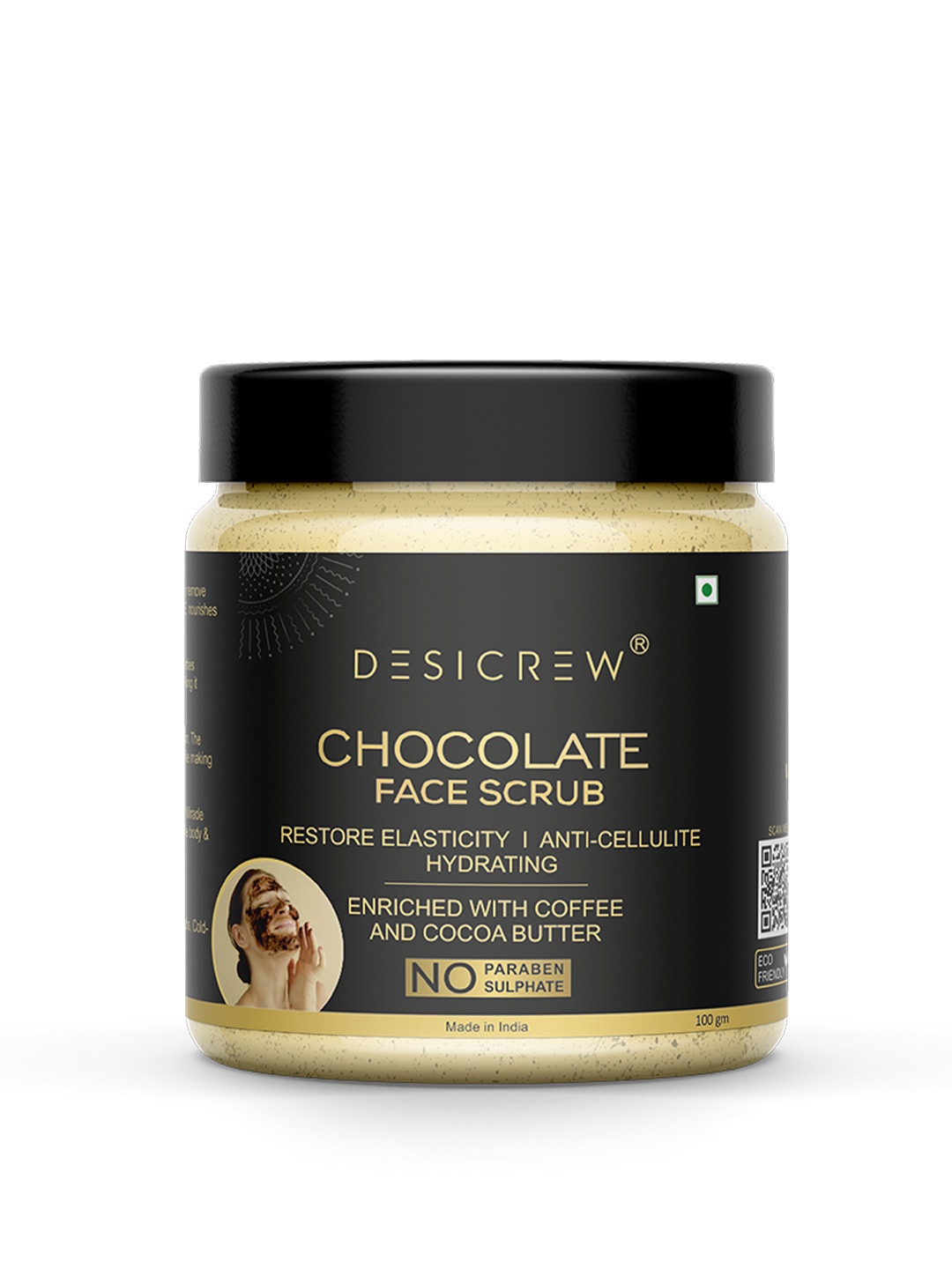 

Desi Crew Chocolate Face Scrub- 100g, Brown