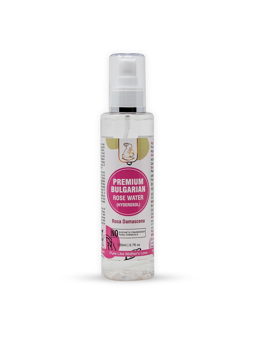 

Blush Bunny Organics Bulgarian Rose Hydrosol Face Toner-200 ml, Na