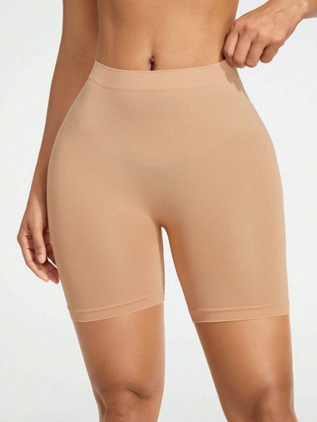 

BAESD Women High Waist Tummy & Thigh shaper, Beige