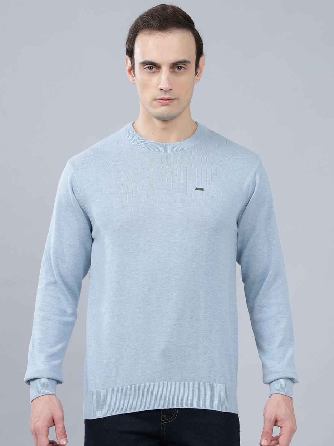 

Cantabil Men Pullover Cotton Sweater, Blue