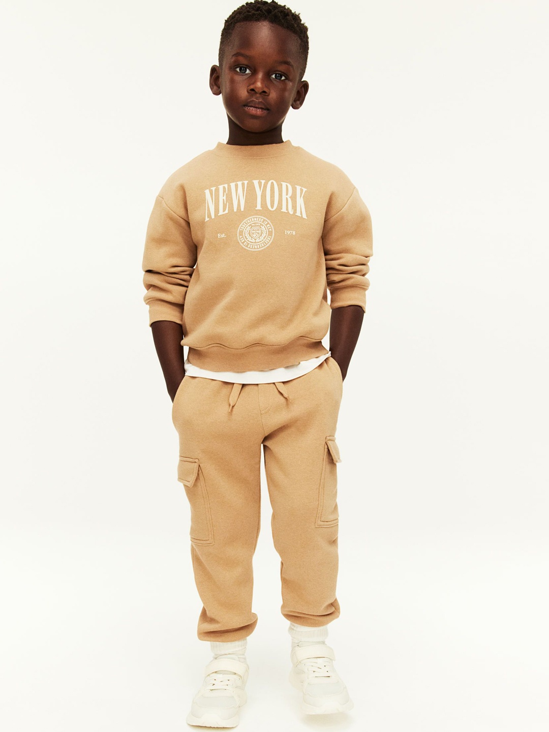 

H&M Boys Printed Clothing Set, Beige