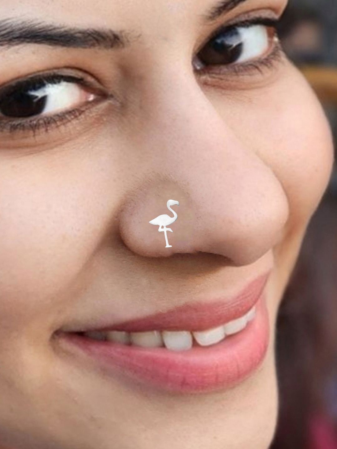 

Goldnera 925 Sterling Silver Flamingo Stud Nosepin