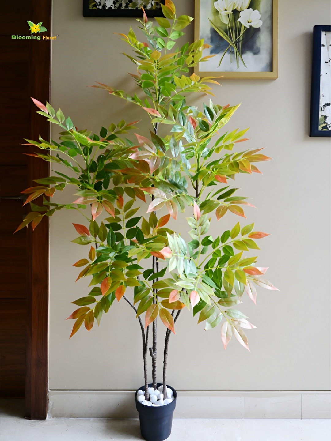 

Blooming Floret Green & Black Sumac Fall Artificial Plant With Pot