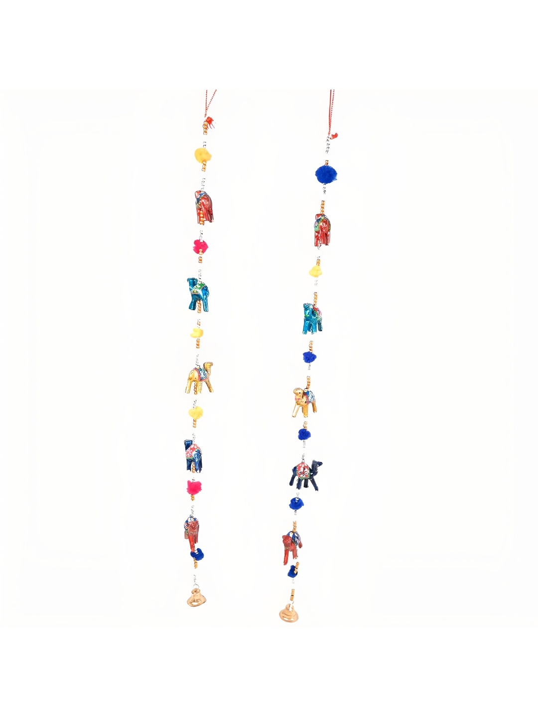 

apka mart Red & Blue 2 Pieces Wooden Wall Hanging