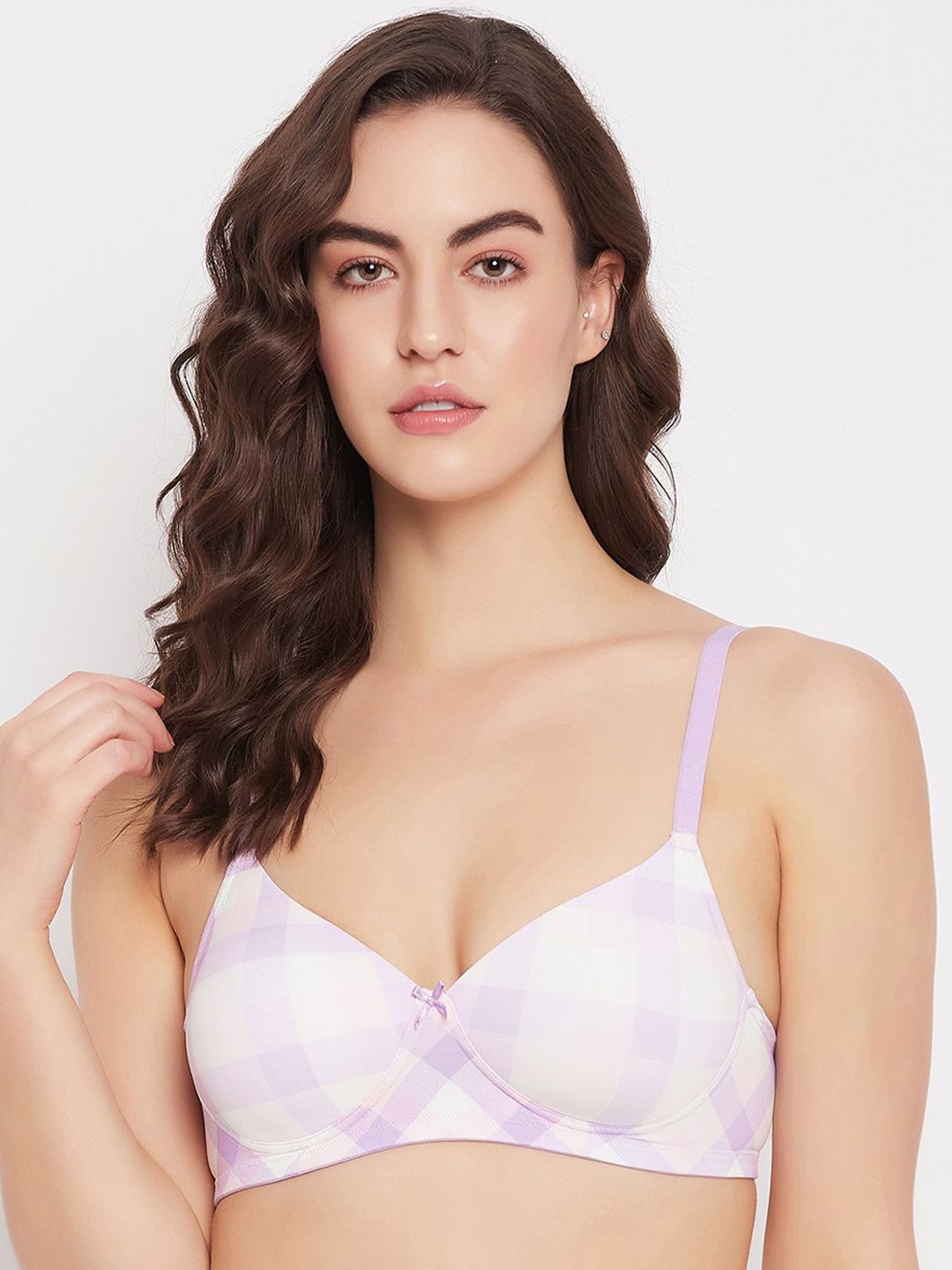 

Clovia Bra Full Coverage Lightly Padded, Purple