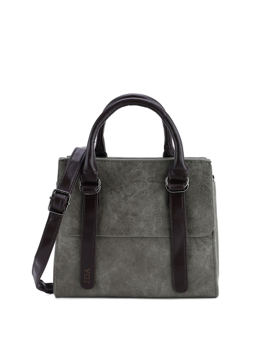 

IDA Women PU Swagger Shoulder Bag with Fringed, Green