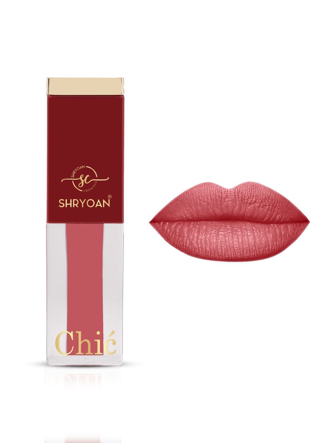 

SHRYOAN Chic Velvet Water Proof Matte Liquid Lipstick - 3.5g - 09 - Perfect Petunia, Peach