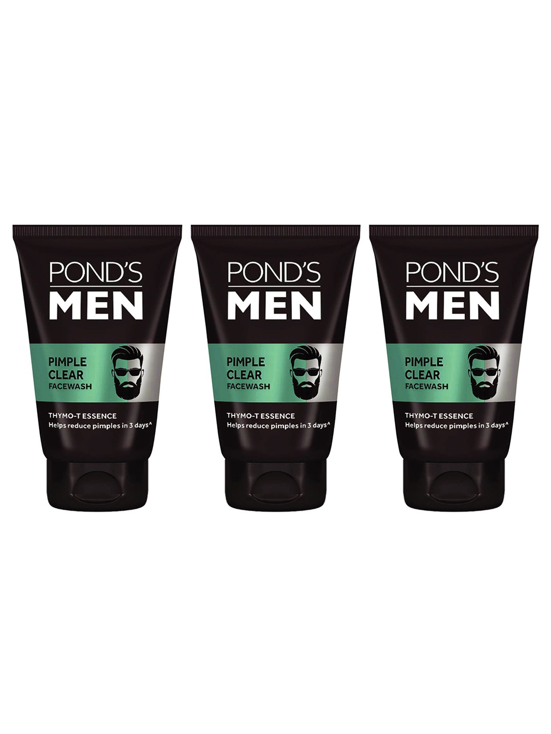 

Ponds Men Set of 3 Acno Clear Oil Control Face Wash - 100 g each, Brown