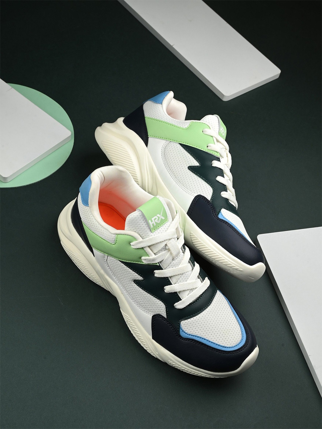 

HRX by Hrithik Roshan Men Mesh Running Non-Marking Shoes, Off white