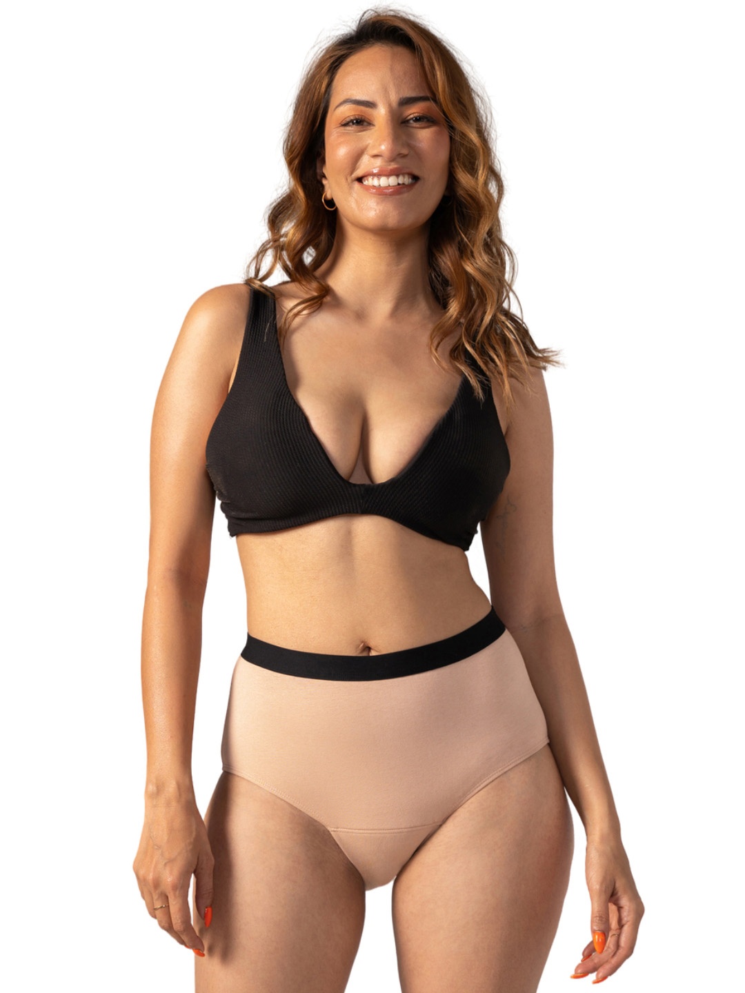 

Mahina Reusable & Leak Proof Period Panty Roebuck Cotton High Rise Heavy Flow, Beige
