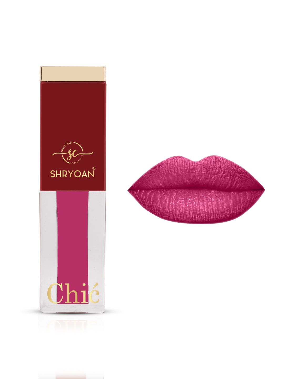 

SHRYOAN Chic Velvet Water Proof Matte Liquid Lipstick - 3.5g -Petal Pink Peony-12