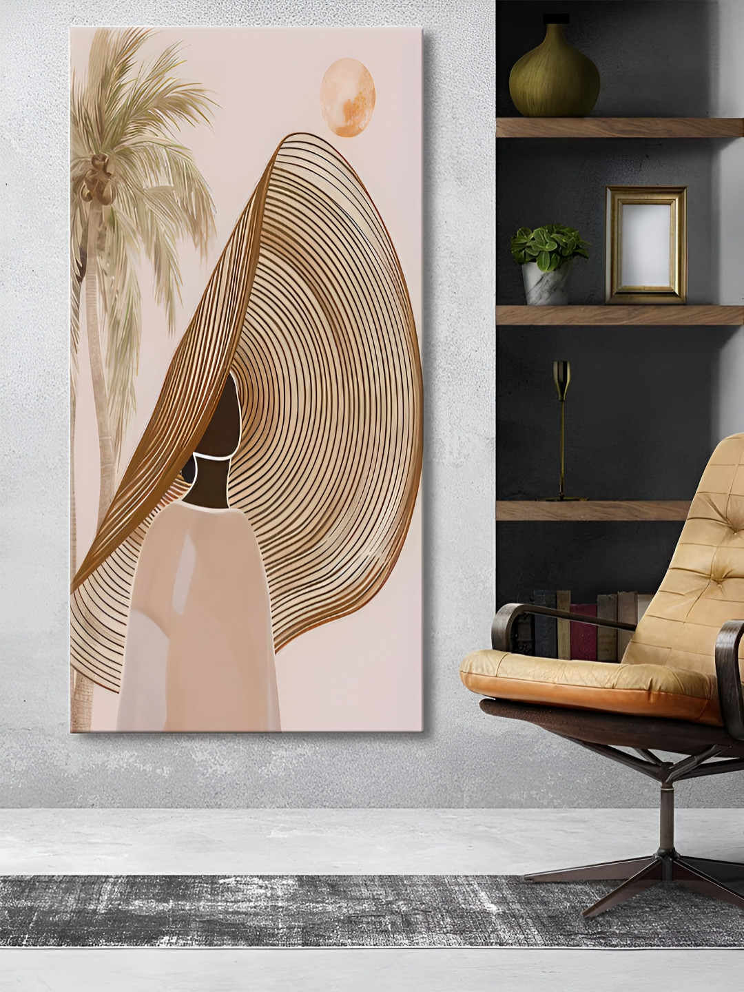 

999Store Off White & Beige Canvas Abstract Wall Paintings