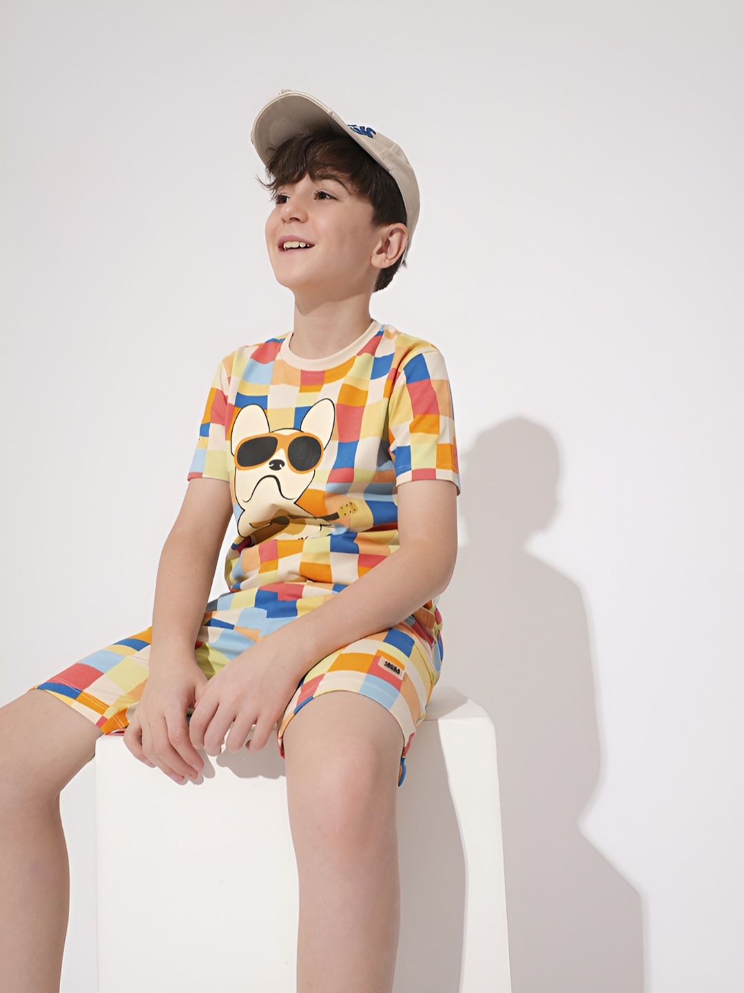 

Jack & Jones Junior Boys Graphic Printed Round Neck Cotton T-shirt, Yellow