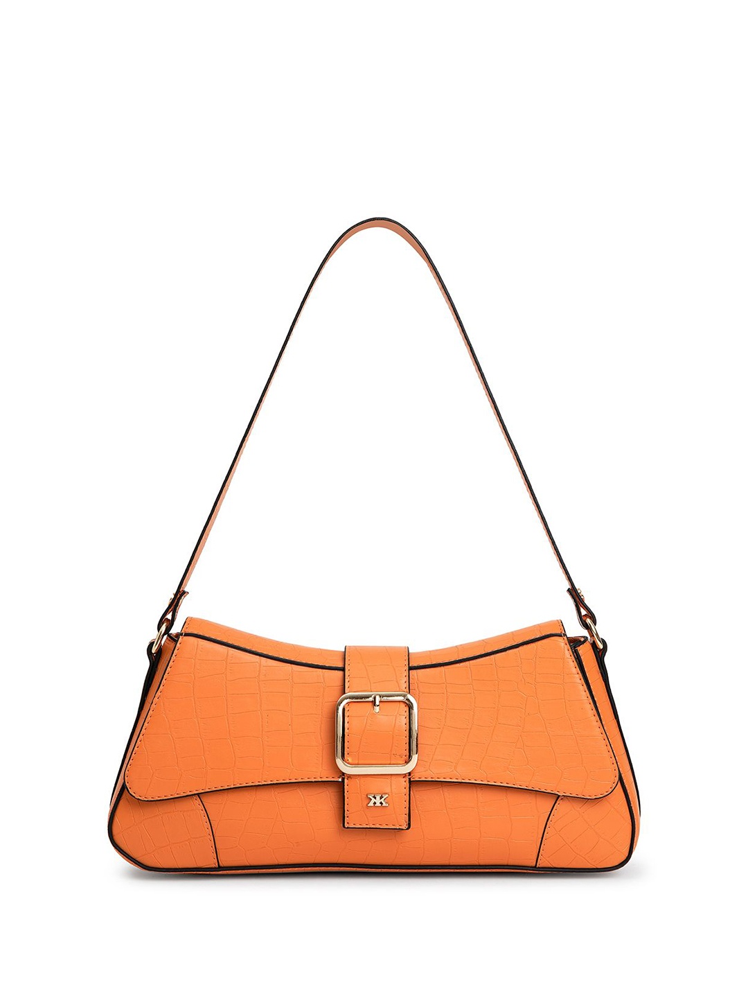

KLEIO Women PU Half Moon Shoulder Bag, Orange