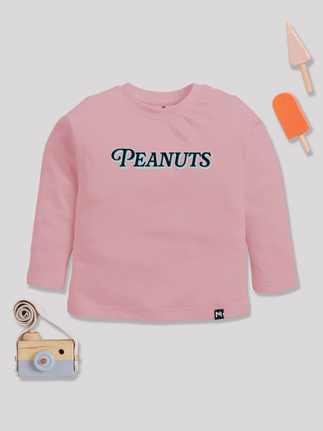 

YK X Minute Mirth Boys Peanuts Printed T-shirt, Pink