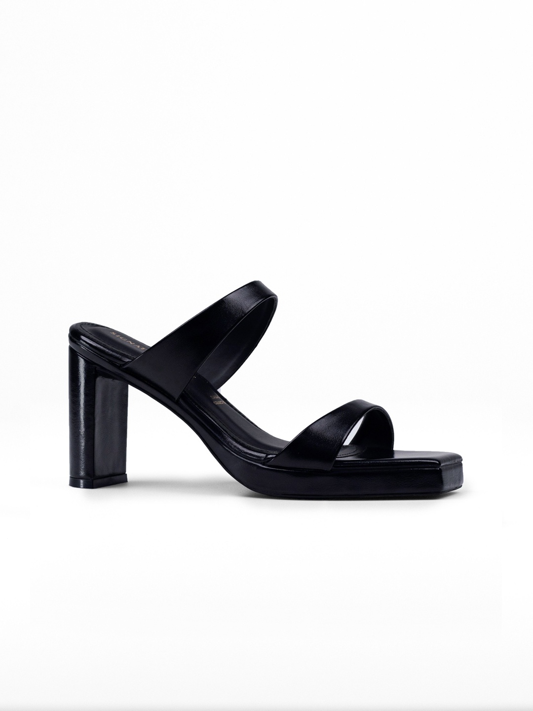 

Signature Sole Women Party Block Sandals, Black