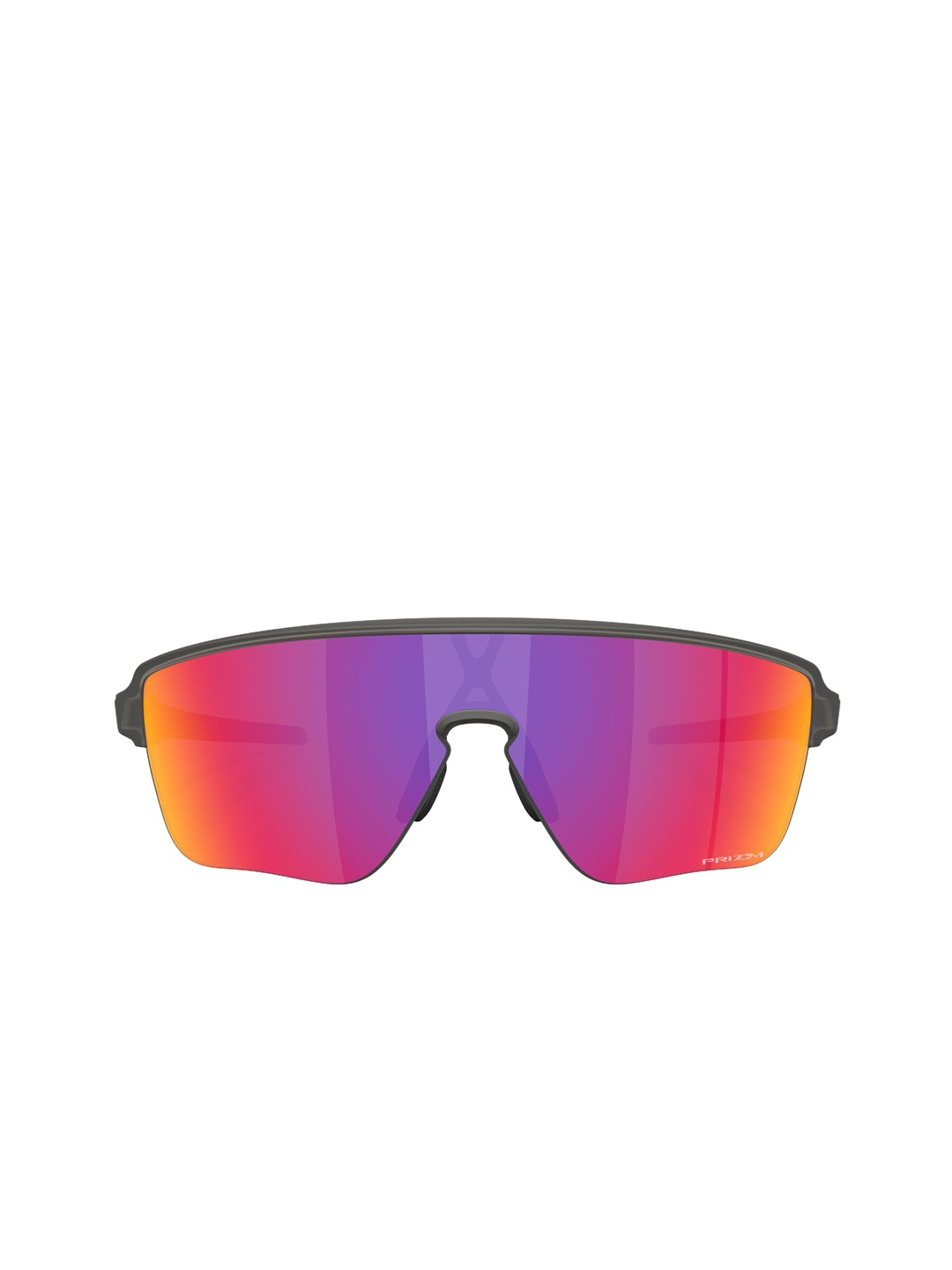 

OAKLEY Men Rectangle Sunglasses with UV Protected Lens, Red